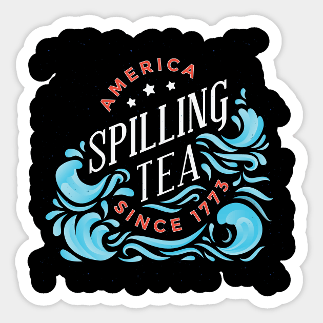 4th of July Tea Party Sticker by EarlAdrian